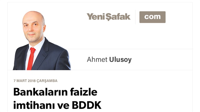 Bankaların faizle imtihanı ve BDDK