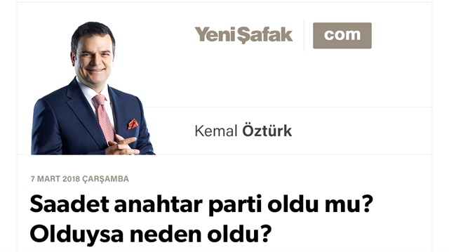Saadet anahtar parti oldu mu? Olduysa neden oldu?