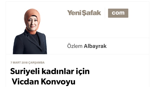 Suriyeli kadınlar için Vicdan Konvoyu