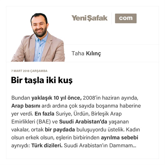 Bir taşla iki kuş