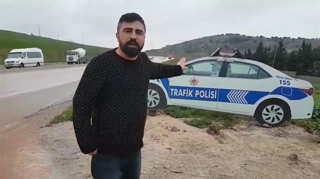 Maket trafik polisini gerçek sanan ehliyetsiz adamın dramı
