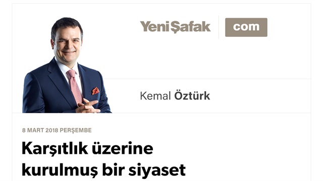 Karşıtlık üzerine kurulmuş bir siyaset