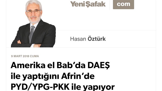 Amerika el Bab’da DAEŞ ile yaptığını Afrin’de PYD/YPG-PKK ile yapıyor