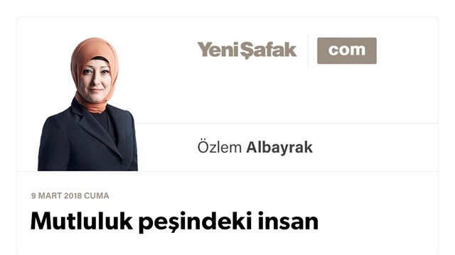Mutluluk peşindeki insan