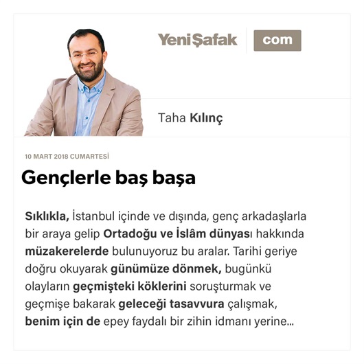 Gençlerle baş başa