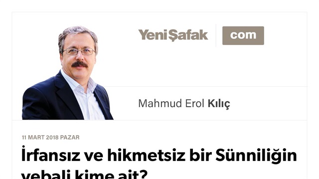 İrfansız ve hikmetsiz bir Sünniliğin vebali kime ait?