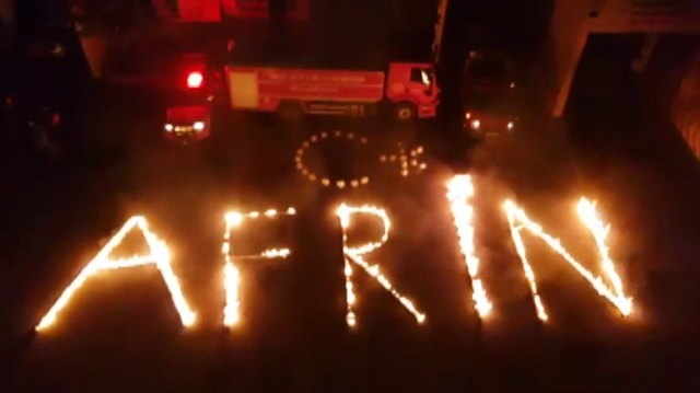 İtfaiyecilerden Mehmetçik'e koreografili destek
