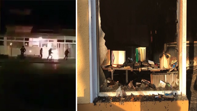 PKK'lılar Almanya'da Kürtlerin hakkını cami yakarak savunuyor!