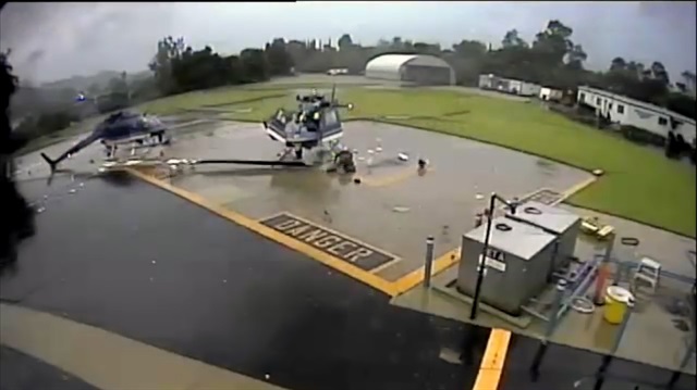 Korkunç helikopter kazası kamerada