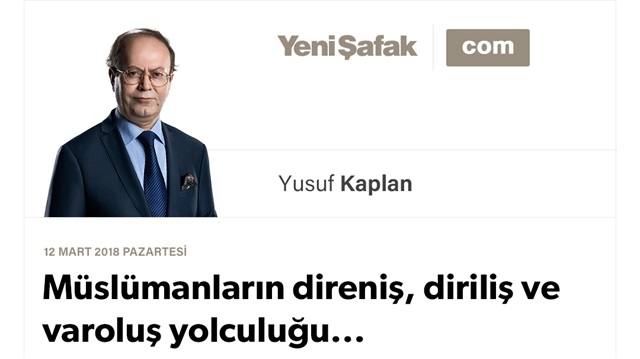 Müslümanların direniş, diriliş ve varoluş yolculuğu...