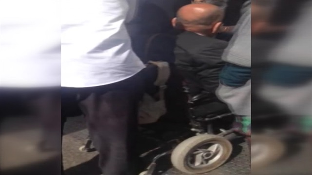 Taksim’de asansöre alınmayan engelli vatandaşa şok sözler!