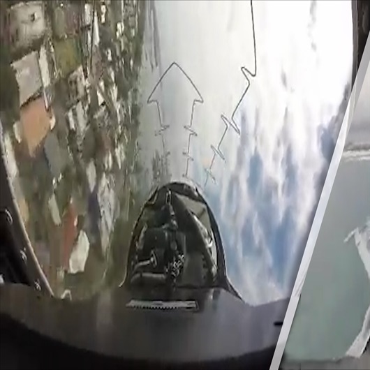 Şehir merkezinde aşırı alçaktan uçan jet pilotu