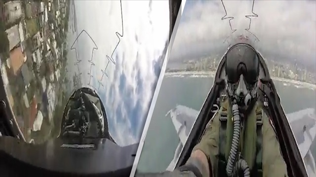 Şehir merkezinde aşırı alçaktan uçan jet pilotu