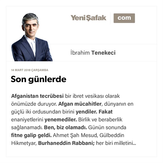 Son günlerde