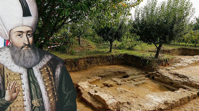 Kanuni Sultan Süleyman'ın iç organlarının defnedildiği türbeyi gösteren 1689 yılına ait bir harita bulunduğu açıklandı.