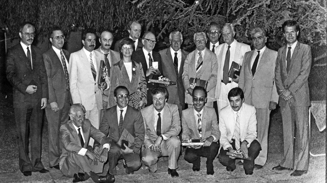 Ahmet Tabakoğlu bir bilimsel toplantı sonrasında