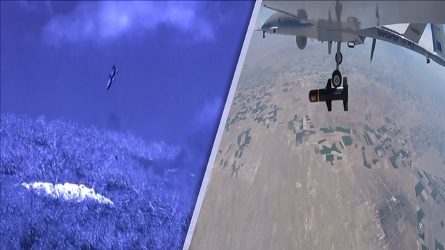 Bayraktar TB-2 hedefi tam 12den vurdu