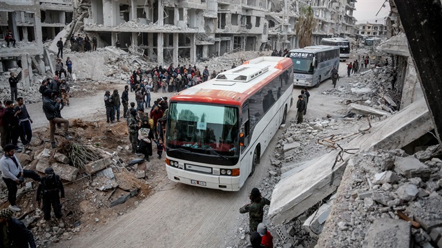 Almost 6800 militants, families leave E. Ghouta, head to Idlib - Russian military