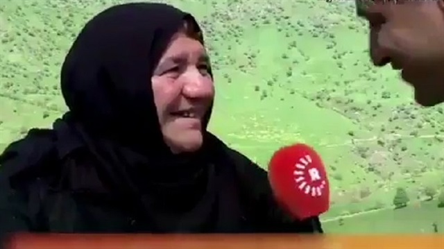 Kürt teyze Rudaw muhabirini soru sorduğuna pişman etti