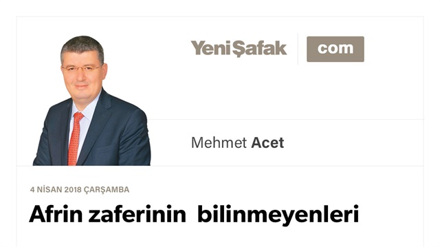 Afrin zaferinin bilinmeyenleri