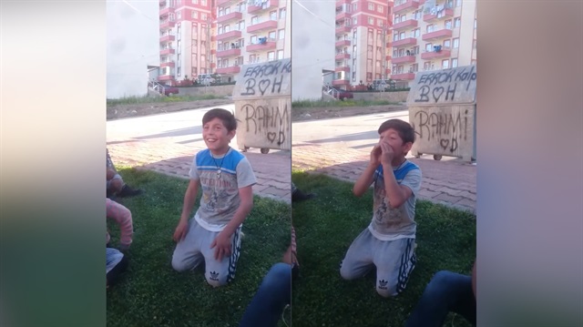 Ağzıyla korna çalan çocuk hayrete düşürdü