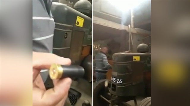 Tüfek mermisi ile marş alan 88 yıllık traktör