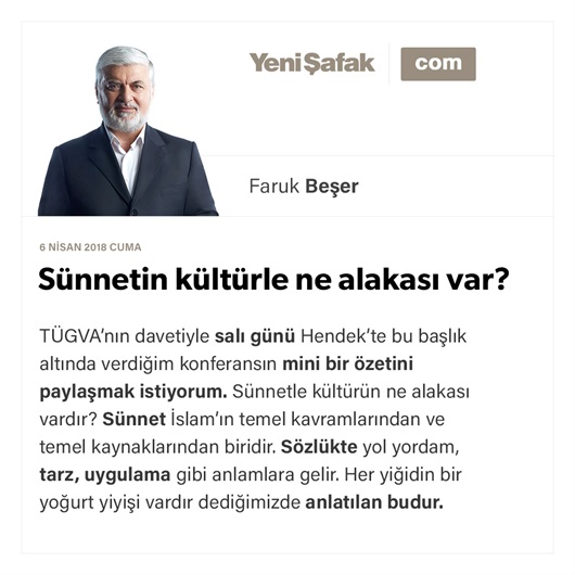 Sünnetin kültürle ne alakası var?
