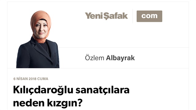 Kılıçdaroğlu sanatçılara neden kızgın?