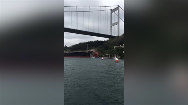İstanbul Boğazı'nda dehşet anları kamerada
