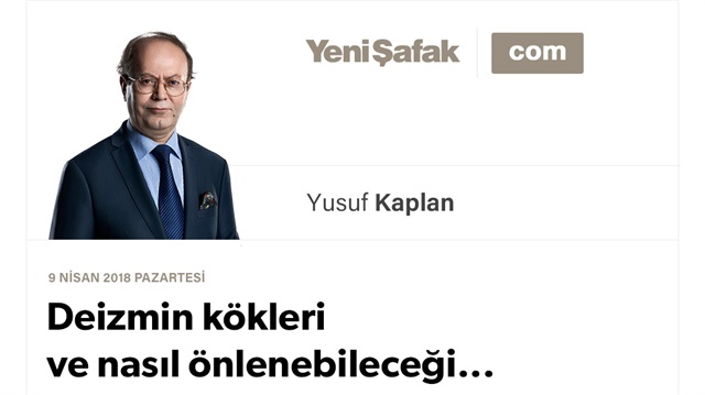 Deizmin kökleri ve nasıl önlenebileceği...