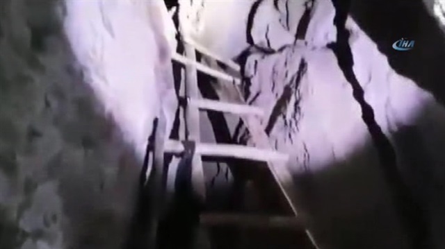 Şemdinlide PKKya ait 3 katlı mağara ele geçirildi