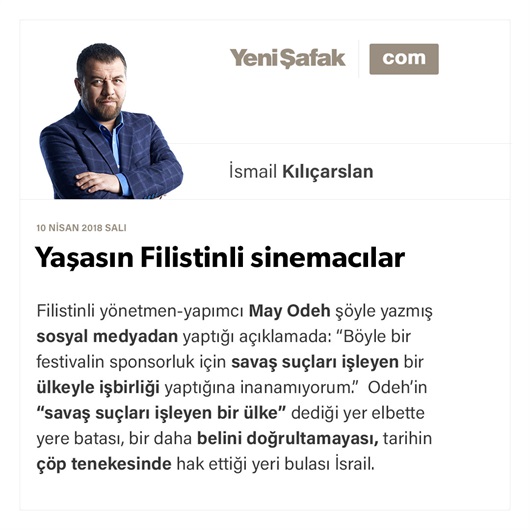 Yaşasın Filistinli sinemacılar
