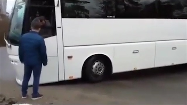 Otobüs şoförü vitesleri karıştırınca olanlar oldu