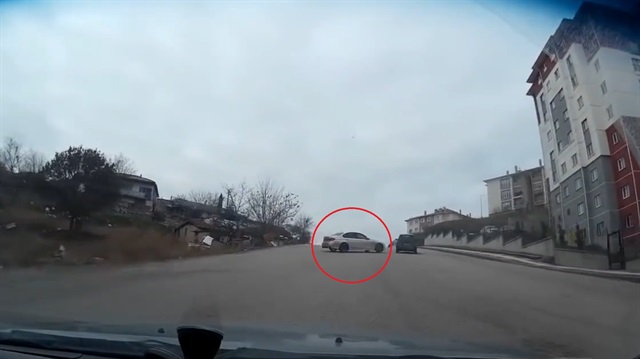 Tesadüfen kameraya yakalanan maganda