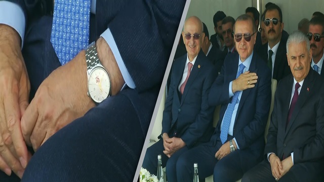 Cumhurbaşkanı Erdoğan'ın saati dikkat çekti