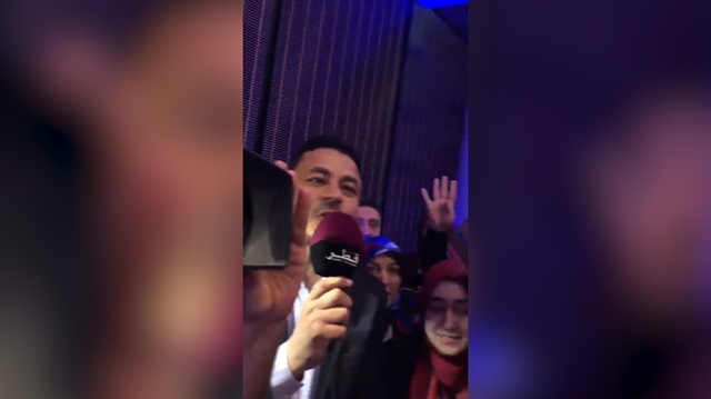 Erdoğan telefonla bağlandı, Katar televizyonu canlı yayına girdi