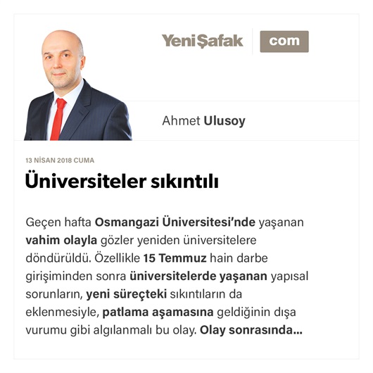 Üniversiteler sıkıntılı