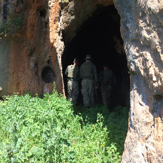 Afrin'de terör örgütünün eğitim alanı bulundu