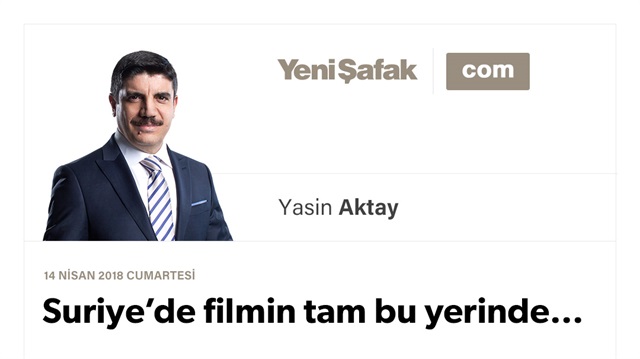Suriye’de filmin tam bu yerinde…