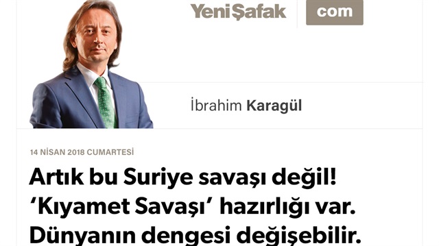 Artık bu Suriye savaşı değil! ‘Kıyamet Savaşı’ hazırlığı var. Dünyanın dengesi değişebilir.