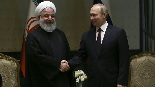 Rusya Devlet Başkanı Vladimir Putin - İran Cumhurbaşkanı Hasan Ruhani