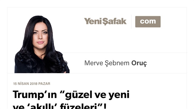 Trump’ın “güzel ve yeni ve ‘akıllı’ füzeleri”!