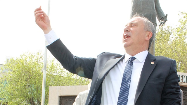 CHP'li İnce, mikrofonda sürekli arıza çıkması üzerine konuşmasına mikrofonsuz devam etti.