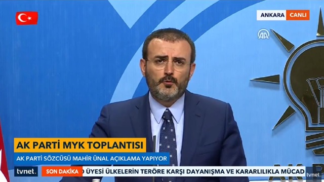 AK Parti Sözcüsü Mahir Ünal