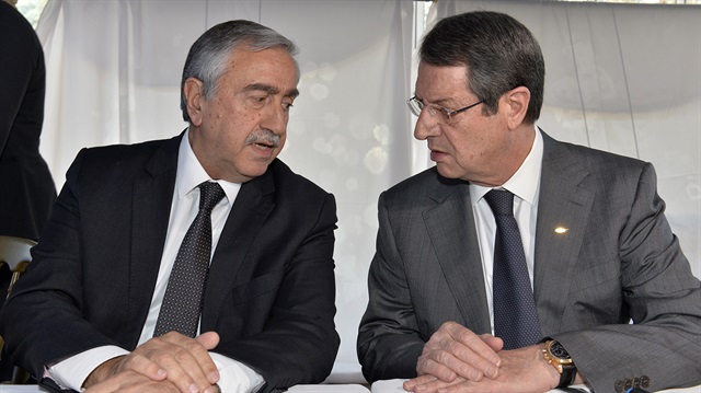 KKTC Cumhurbaşkanı Akıncı ile Güney Kıbrıs Rum Kesimi Cumhurbaşkanı Anastasiadis