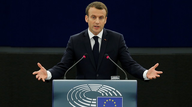 Emmanuel Macron, AP Genel Kuruluna hitap etti.
