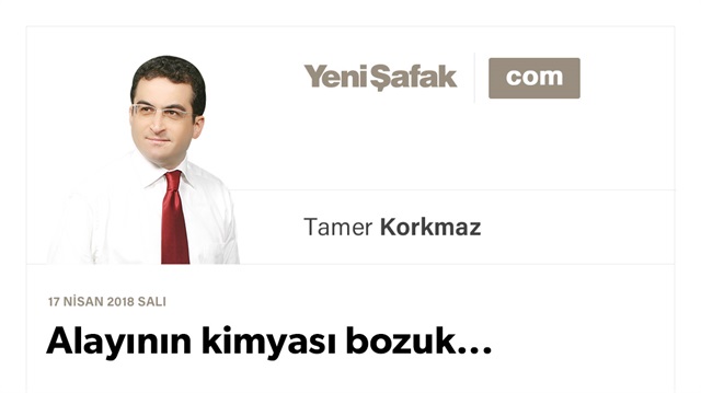 Alayının kimyası bozuk...