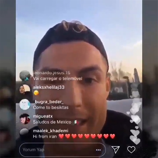Ronaldo'dan 'Come to Beşitaş' çağrısına yorum