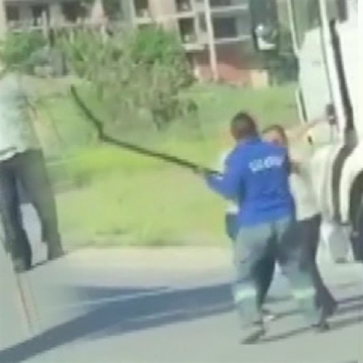 Tırpanlı TIR şoförü dehşeti