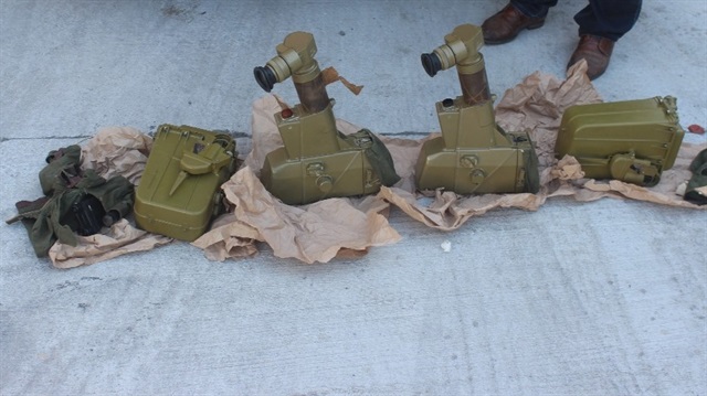 TIR'dan çıkan antitank füze parçaları...